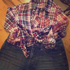 Girls 10-12 Faded Glory Flannel & 10.5 Justice